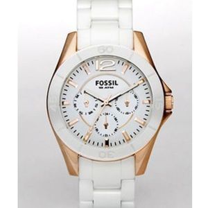 Fossil White Ceramic Watch